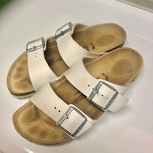 Authentic White Arizona Birkenstocks